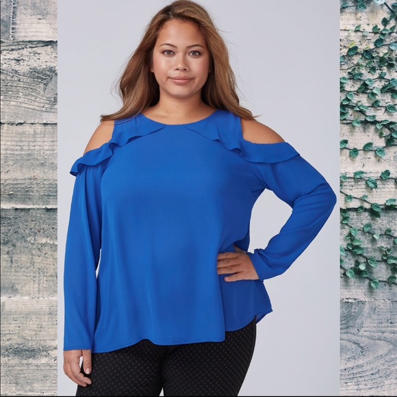 lane bryant cold shoulder tops